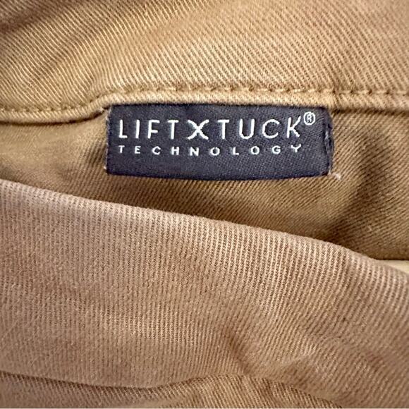 NYDJ Women's Khaki Cropped Straight Leg Pants 8 - Picture 4 of 11